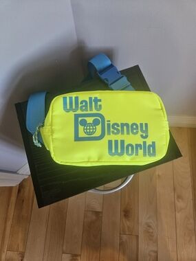 Disney Neon Yellow Crossbody Belt Bag